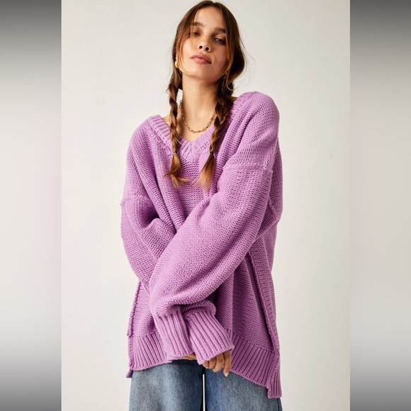 NWOT Alli V-Neck sweater by Free People in size XS - Picture 15 of 15